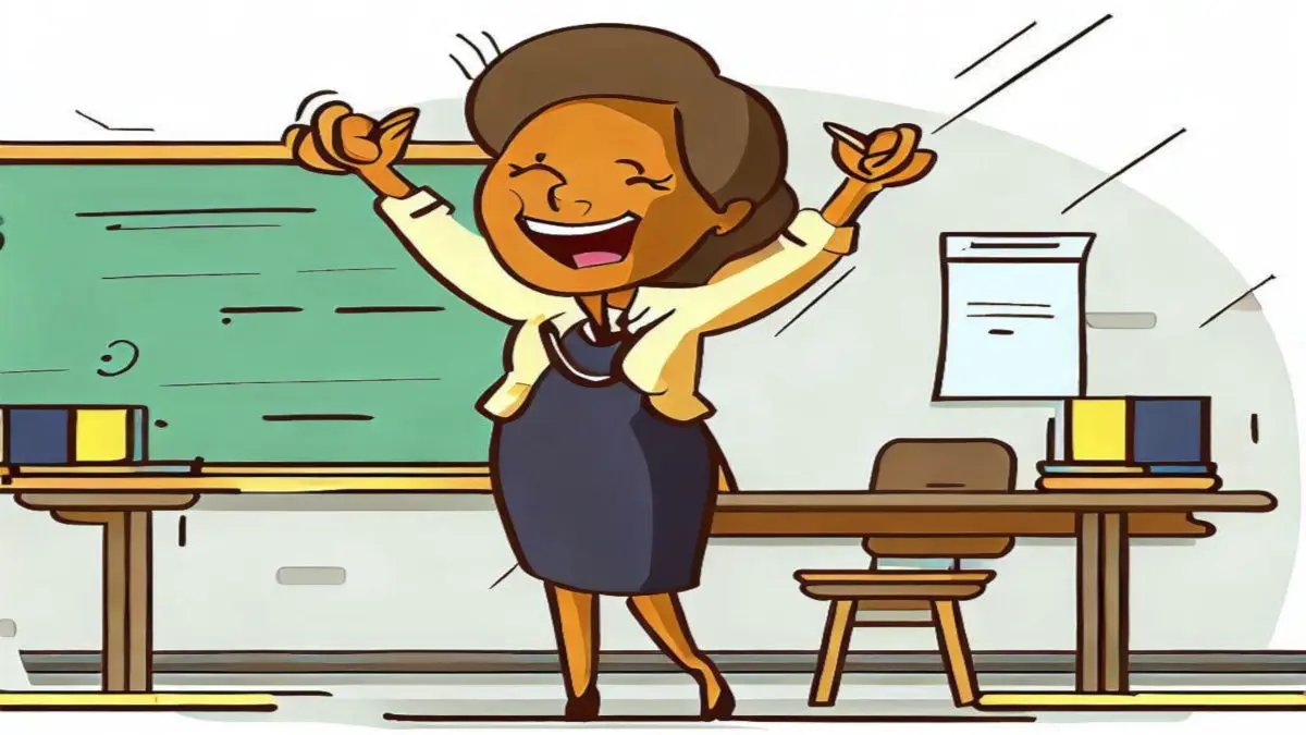 Secondary school teacher happy about accepting the significant pay rise